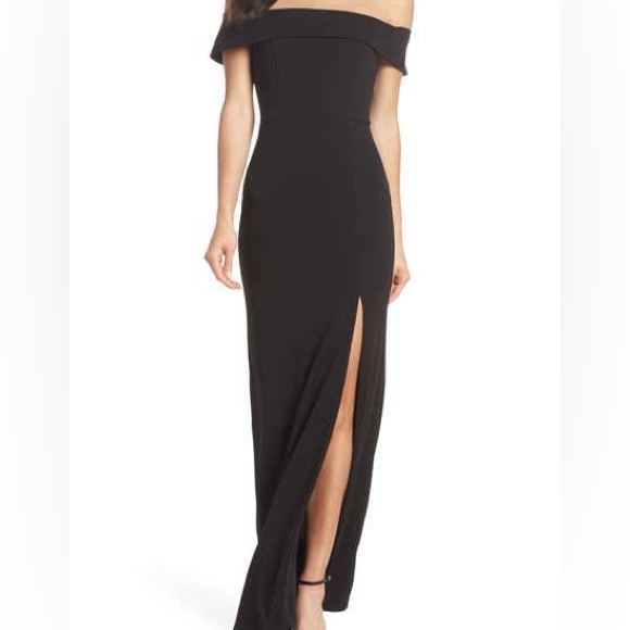 Lulus Off the Shoulder Mermaid Gown - Picture 1 of 1